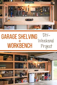Garage Shelving Plus میز کار DIY