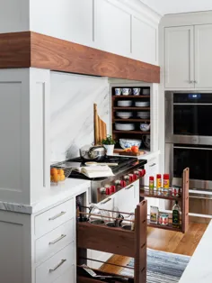 ایده های ذخیره سازی آشپزخانه و الهام بخش سازمان آشپزخانه برای آشپزخانه های مدرن توسط Studio Dearborn