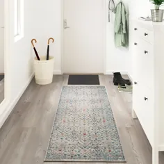 ROMDRUP فرش ، انبوه کم ، ظاهری آنتیک بژ ، طرحدار گل - IKEA