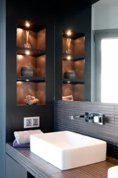 Badezimmer modern: 106 Bilder und Beispiele برای مدرن Badgestaltung