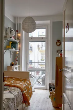 scheme طرح سیاه و سفید ، گیاهان زنده و جزئیات جالب: آپارتمان دنج در استکهلم (70 متر مربع) ◾ عکس ◾ ایده ها طراحی