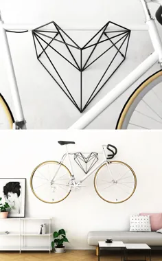 آویز دوچرخه به شکل قلب که برای دوستداران دوچرخه طراحی شده است
