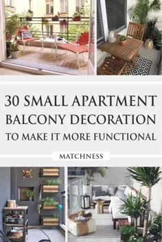 30 دکوراسیون بالکن آپارتمان کوچک برای عملکرد بیشتر آن ~ Matchness.com