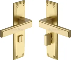 دستگیره درب سرویس بهداشتی Heritage ATL5730 Satin Brass Atlantis