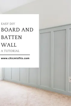 صفحه DIY آسان و دیوار Batten