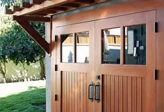 ایده های واقعی درب گاراژ کالسکه چوبی با تطبیق آلاچیق سقفی!