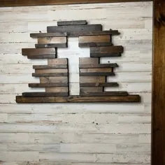 آویز تزیین خانه مزرعه تزئینات صلیبی چوبی دست ساز |  اتسی