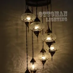 چراغ لوستر ترکیه نورپردازی دکور Morrocan ترکی |  اتسی