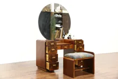 میز دکوراسیون یا دکوراسیون ، آینه و نیمکت Art Deco 1940
