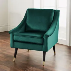 صندلی مخملی - زمرد سبز
