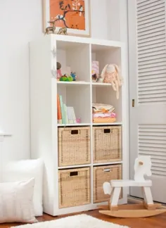 واحد قفسه KALLAX ، سفید ، 30 3 / 8x57 7/8 "- IKEA