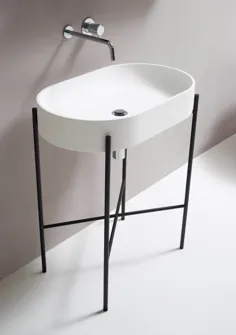 لوازم حمام سیاه و سفید مینیمالیستی - شیر طراحی