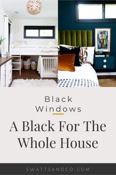 6 مکان با استفاده از Sherwin Williams Tricorn Black - Swatts & Co