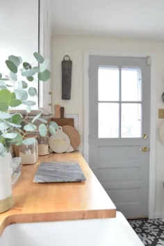 تغییر رنگ خاکستری در درب آشپزخانه داخلی ما - با گریس تودرتو