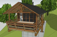 طراحی خانه چوبی: خروس