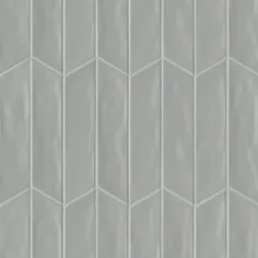کاشی دیواری سرامیکی براق Chevron 2.5 "x 10" سورنتو در بیانکو