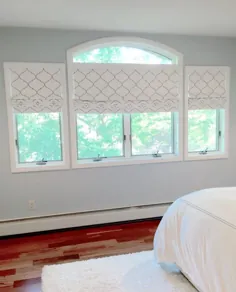 Flat Roman Shade Window Treatment Spoonflower Trellis Fabric |  اتسی