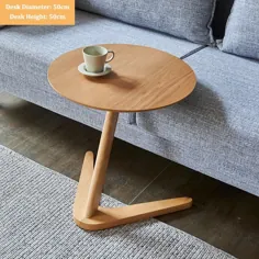 میز کنار میز چوبی مینیمالیستی مبل