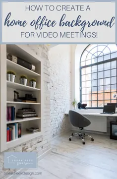 چگونه دیوارهای پس زمینه دفتر خانه را برای جلسات ویدئویی ایجاد کنیم |  طراحی کارلا بست
