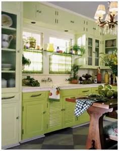چگونه می توان آشپزخانه را با گیاهان سبز داخل خانه تزئین کرد و پس انداز کرد