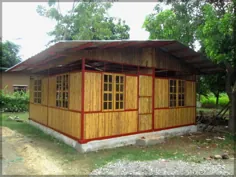 طراحی های داخلی و خارجی خانه های بامبو مدرن