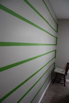 نحوه رنگ آمیزی نوارها روی دیوار