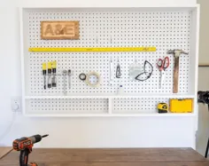 Peg Board Organizer for Craft Tools Pegboard Craft Room Organization Great Holiday Holiday