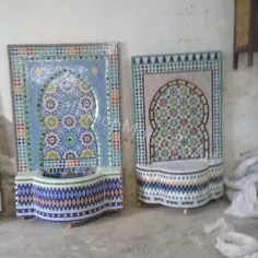 پاسیو و چیدمان دیوار معرق معرق مراکش.  |  اتسی