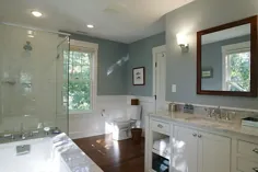 نوسازی حمام - رنگ حمام آبی رنگ مدرن - دکوئیست