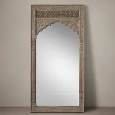 قاب آینه منبت کاری شده هندی چوبی