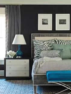 24 اتاق خواب زیبا که با رنگ آبی تزیین شده اند