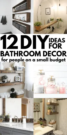 12 ایده برای تزئین حمام DIY با بودجه ای که نمی توانید از دست بدهید