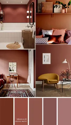 ترکیبات رنگی Mauve و Terracotta برای دکوراسیون منزل