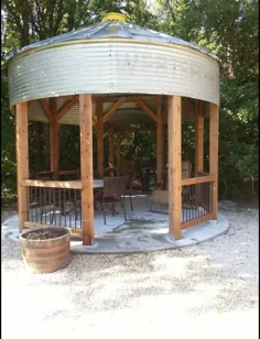 Grain Bin Gazebo Barnwood Studio LFK |  اتسی