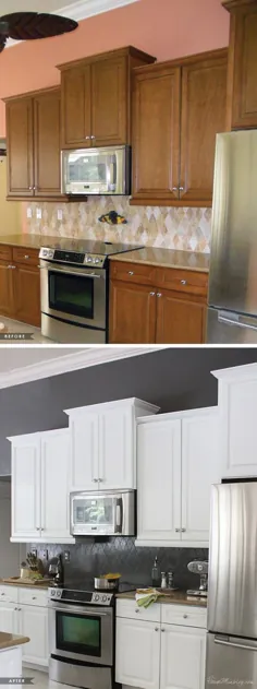 چگونه آشپزخانه خود را با رنگ تغییر شکل دادم
