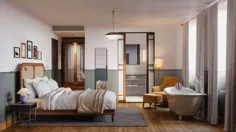 این نگاه را سرقت کنید: اتاق میهمان مجلل مدرن و مدرن در هتل سندرز در کپنهاگ