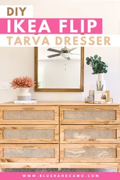 DIY IKEA FLIP: TARVA DRESSER - رژگونه و کامو