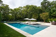 طراحی استخر Hamptons: سبک های مدرن و تمیز در آن موجود است