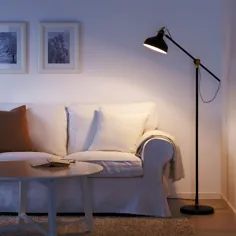 RANARP طبقه / چراغ مطالعه با لامپ LED ، مشکی - IKEA