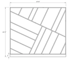 دستورالعمل نصب و راه اندازی دیوار لهجه چوبی هندسی سفارشی