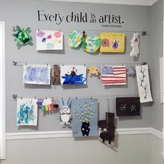 هر کودک یک برچسب دیواری هنرمند است - برچسب عکس بچه ها - برچسب معلم