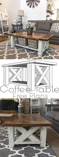 میز قهوه خانه مزرعه دار چوبی - برنامه های میز قهوه