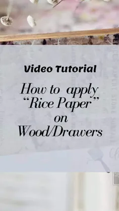 طراحی مجدد با Prima®️ در اینستاگرام: "نحوه استفاده از کاغذ برنج روی چوب توسط @ click2restore"