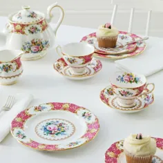 Lady Carlyle Bone China 5 Piece Place Setting، Service for 1