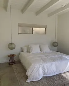 زیبایی شناسی اتاق خواب سفید