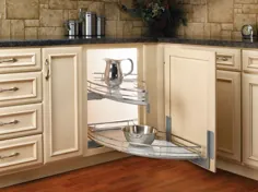 کابینت آشپزخانه: راه حل های کابینت گوشه کور
