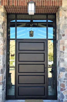 درهای ورودی مدرن |  درب جلو دو نفره |  طراحی سفارشی - Scottsdale