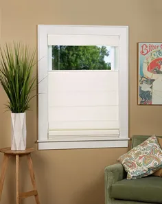 پنجره شمال کشور از پشت تا پایین از طریق حرارتی بدون سیم از پایین به پایین رومی سایه 36 "W x 64" L - رنگ: آلبستر بپوشید
