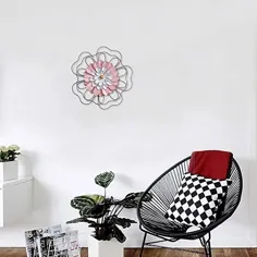 دکوراسیون دیوار گل فلزی hogardeck - تزیینات دیواری 13 "گل برای اتاق نشیمن ، حمام اتاق خواب