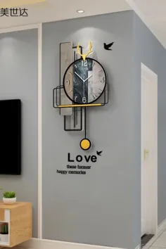 طراح ساعت مچی زنانه آونگ دیواری ساعت کوارتز یکپارچهسازی با سیستمعامل خاموش دکوراسیون منزل Horloge اتاق نشیمن